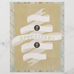 Lámina Divisor De Recetas De Swirl De Vainilla (Una Palab