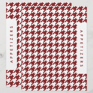 Lámina Divisor de Recetas Houndstooth / Aperitivos / Pers