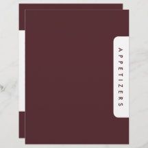 Divisor de recetas para galas / Aperitivos / Perso