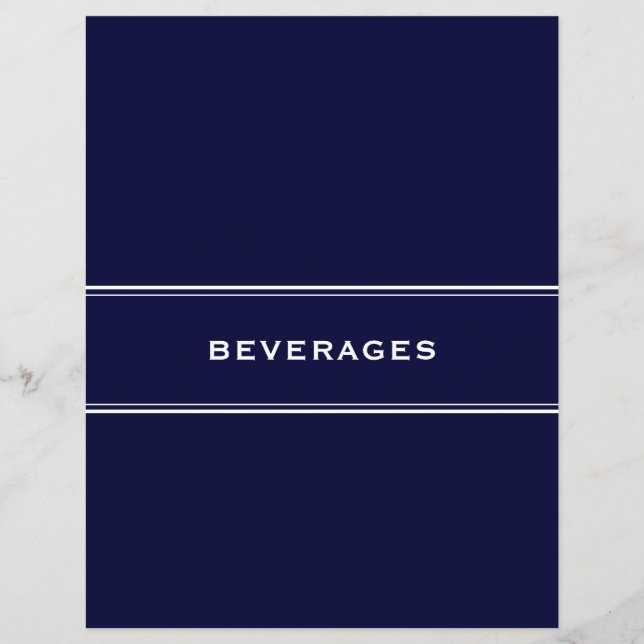 Lámina Divisor de recetas postres Marina Azul (Anverso)