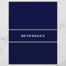 Lámina Divisor de recetas postres Marina Azul