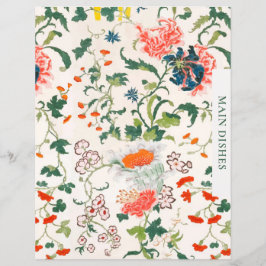 Lámina Divisor de recetas | Principales platos | Floral e