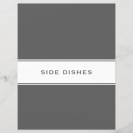 Lámina Divisor de sujeto de receta | Dish lateral | Gris