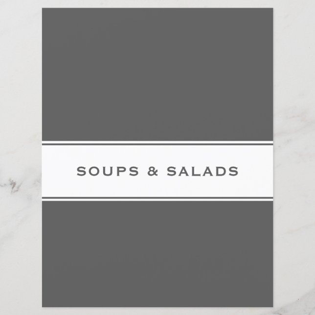 Lámina Divisor de sujeto de receta | Ensalada de sopa | G (Anverso)