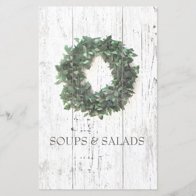 Lámina Divisor organizador de recetas de Laurel Rústico W (Anverso)