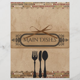 Lámina Divisores de Recetas Hechas desde Cero