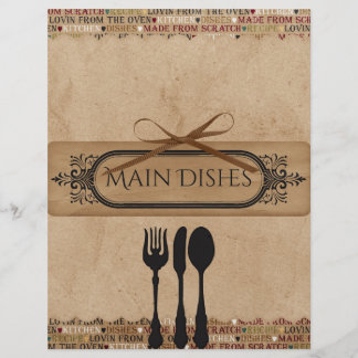 Lámina Divisores de Recetas Hechas desde Cero