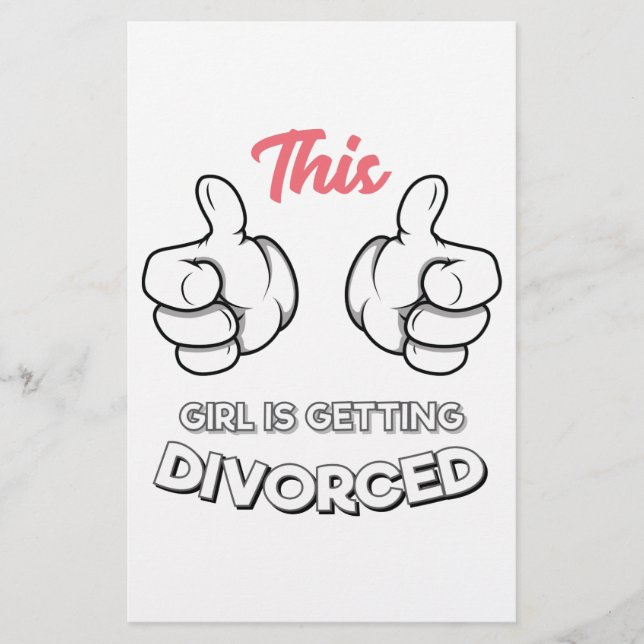 Lámina Divorcio - Este Chica Se Divorcia (Anverso)