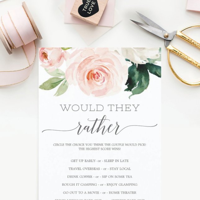 Lámina Doble cara Bridal Shower Games Flushing Blooms (Subido por el creador)