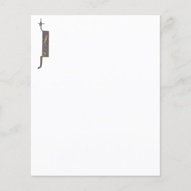 Lámina Documento J inicial ilustrado (Anverso)