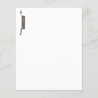 Lámina Documento J inicial ilustrado