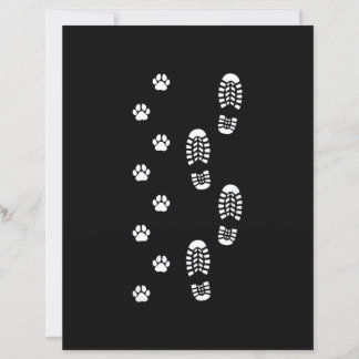 Lámina Dog Walk Foot Print Dog Walker Dog Walking