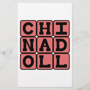 Lámina Dólar chino, porcelana glaseada