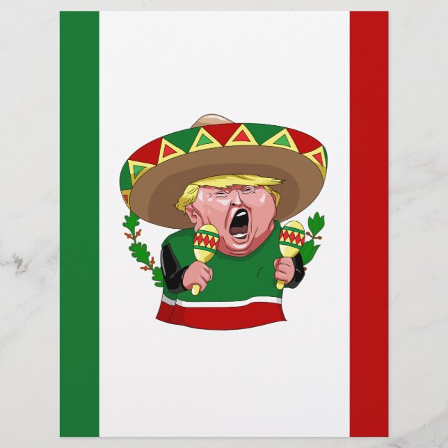 Lámina donald trump mexicano (Anverso)