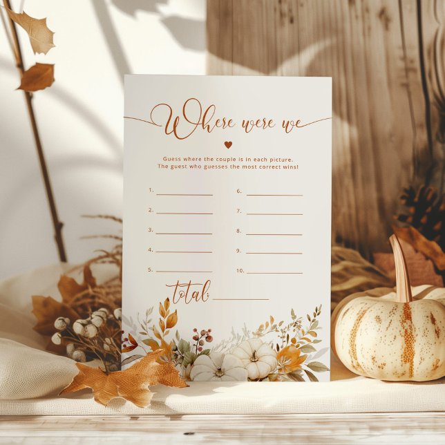 Lámina ¿Dónde estábamos los partidos de la ducha de novia (Subido por el creador)