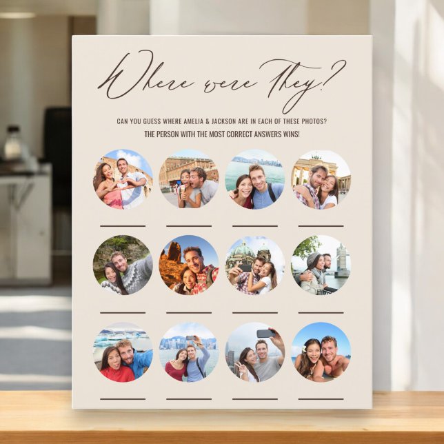 Lámina Donde Estaban 12 Fotos Juego De Ducha De Novias (Subido por el creador)