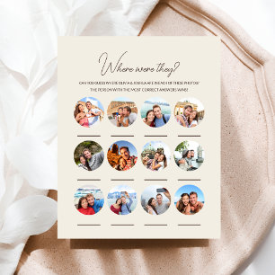 Lámina Dónde Estaban 12 Juegos De Participación De Bodas 