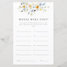 Lámina ¿Dónde estaban los juegos de ducha de novia?