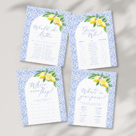 Lámina ¿Dónde estaban los juegos de ducha de novia italia