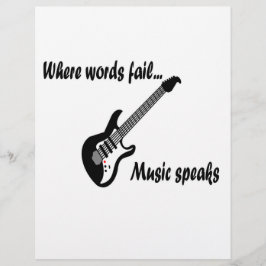 Lámina Donde las palabras fallan, la música habla