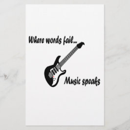 Lámina Donde las palabras fallan, la música habla