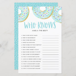 Lámina Donuts azules que conocen a mamá como mejor juego