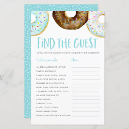 Lámina Donuts azules y de chocolate encuentran el juego d