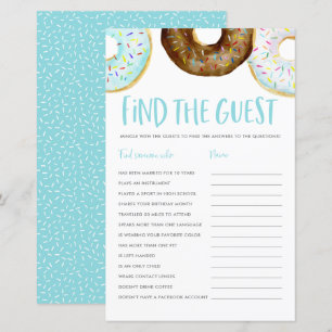 Lámina Donuts azules y de chocolate encuentran el juego d