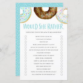 Lámina Donuts azules y de chocolate prefieren a mamá juga