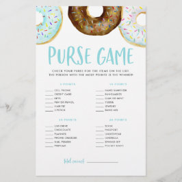 Lámina Donuts What's In Your Purse Baby Shower Game