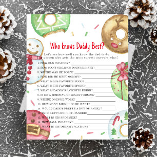 Lámina Donuts XMAS - Juego que mejor conoce a papá