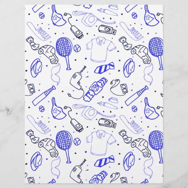 Lámina Doodle del Día del Padre (Anverso)