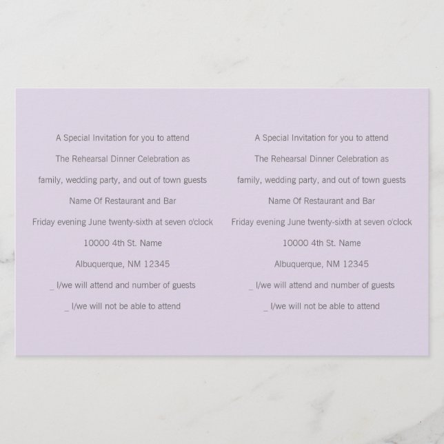 Lámina Dos inserciones de invitado especiales (Anverso)