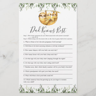 Lámina Dos tragamonedas Baby Shower Dad conoce mejor jueg