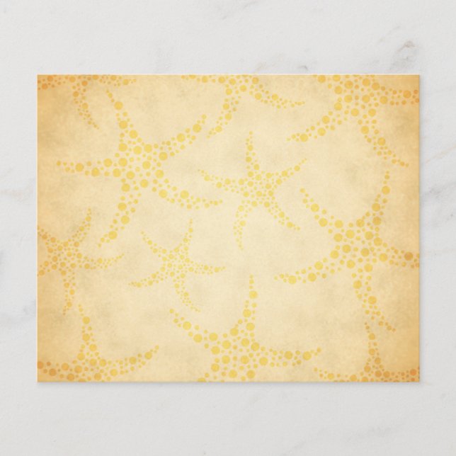 Lámina Dotty Starfish sobre el patrón de estilo de época (Anverso)