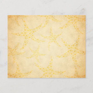 Lámina Dotty Starfish sobre el patrón de estilo de época