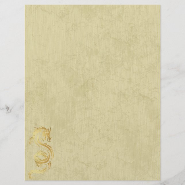 Lámina Dragón chino (Anverso)