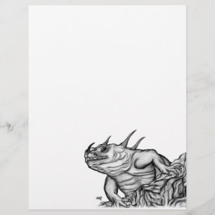 Lámina Dragón en la roca