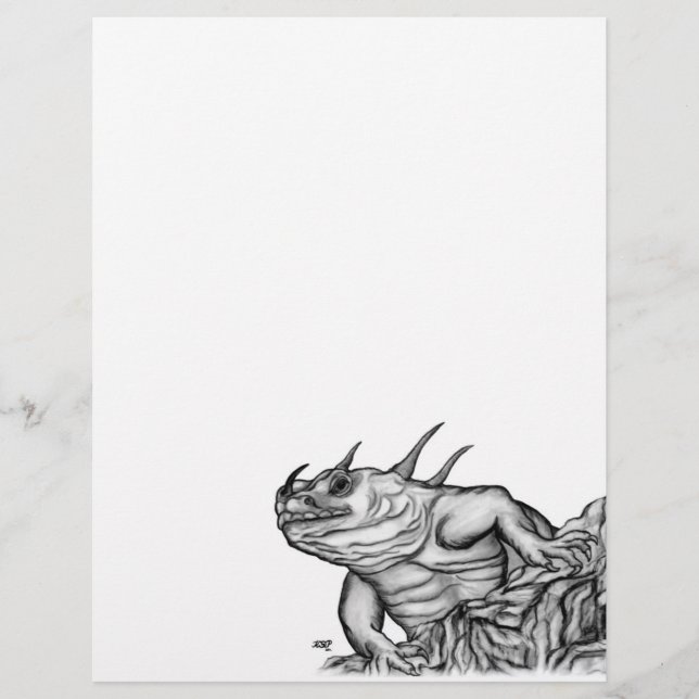 Lámina Dragón en la roca (Anverso)