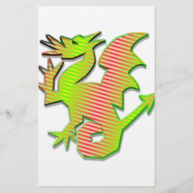 Lámina Dragón estilizado (Anverso)