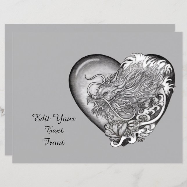 Lámina Dragon Heart (Anverso / Reverso)