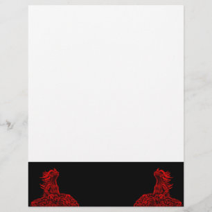 Lámina Dragón rojo pequeño