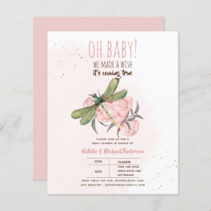 Lámina DRAGONFLY PRESUPUESTARIO HACER UNA Baby Shower Flo