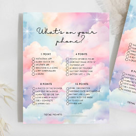 Lámina Dreamam Cloud What On Your Phone Bridal Shower Gam