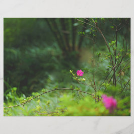 Lámina Dreamy forest flower Scrapbook Paper