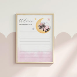 Lámina Dreamy Over the Moon Raccoon Advance para el juego