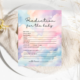 Lámina Dreamy Pastel Clouds Predication Baby Shower