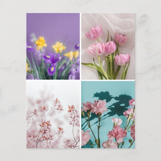 Lámina Dreamy spring flowers Scrapbook Cutout paper (Anverso)
