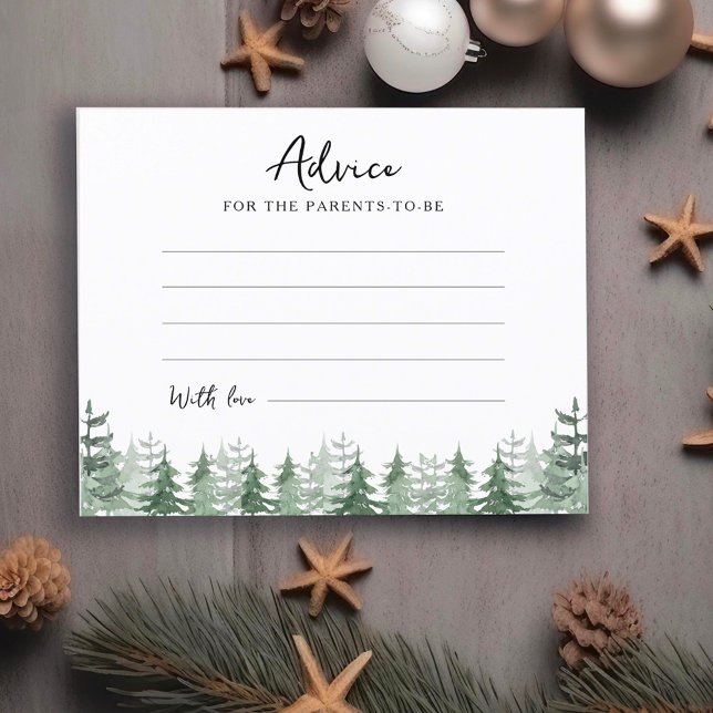 Lámina Ducha de Bebé Aconsejamiento de Acuarela de Pino p (Subido por el creador)