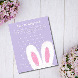 Lámina Ducha de bebé con conejito esponjoso Adivinen el j